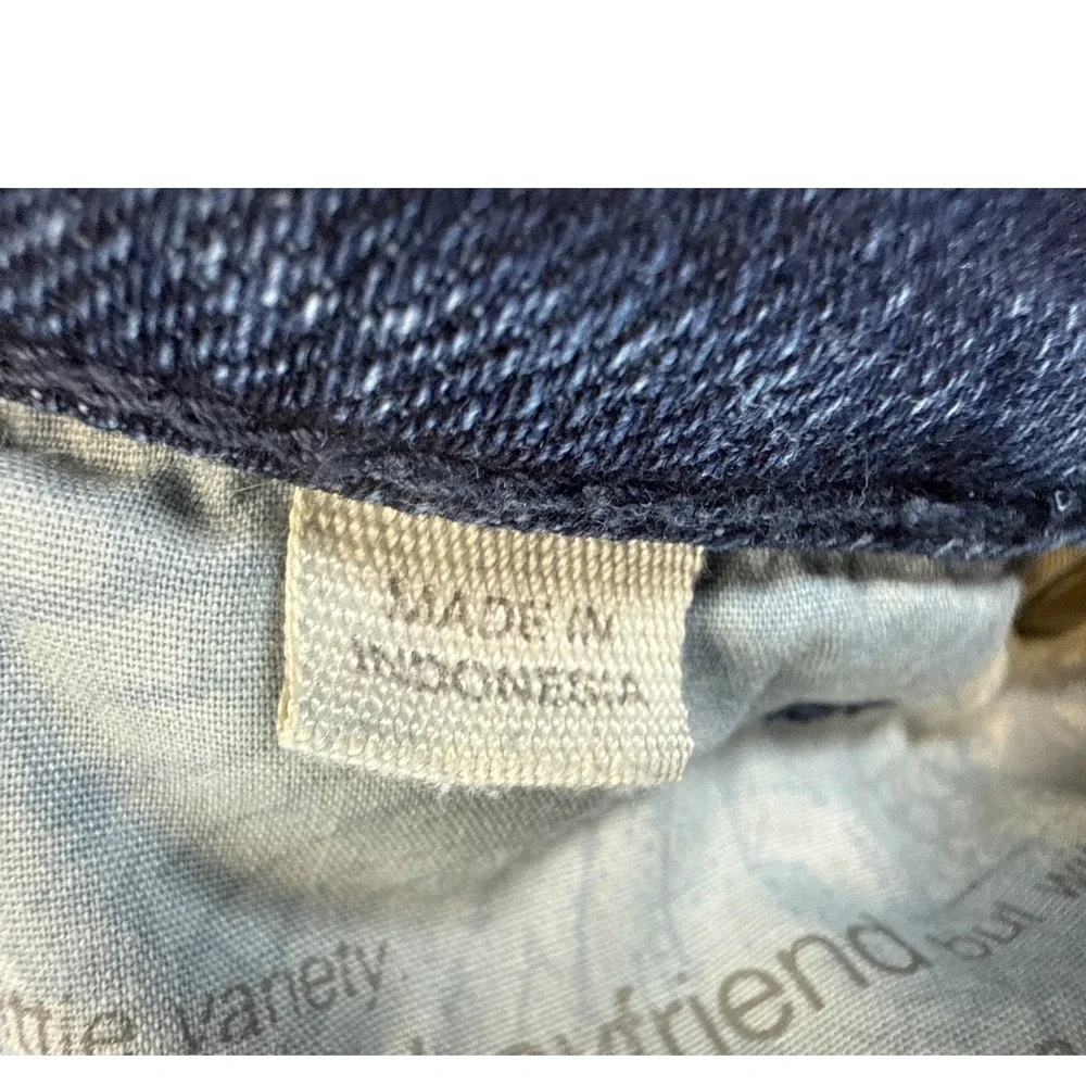 J. Jill Slim Boyfriend Jeans Women 8 Petite Blue Straight Leg Stretch Denim